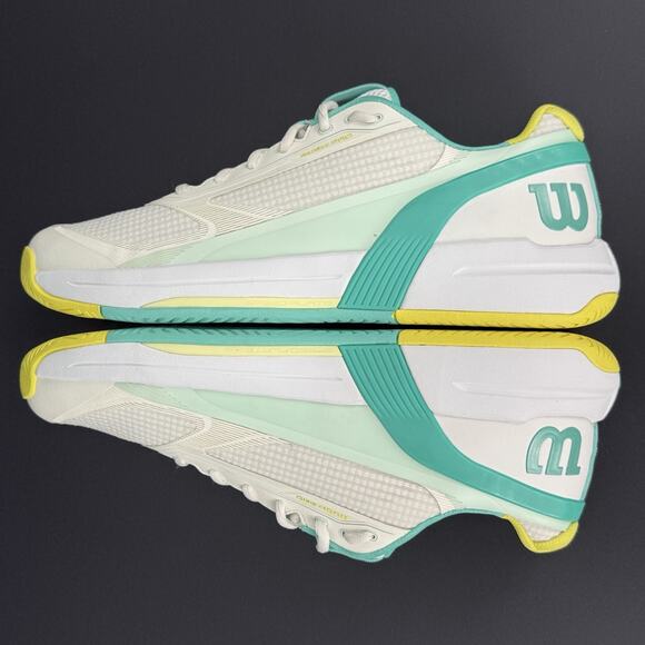 Wilson Rush Pro 5 SAMPLE Men’s 10 Tennis Shoes 145464 White Green main image 6